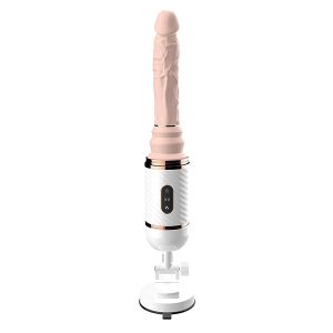 automatisk stötande och vibrerande dildo