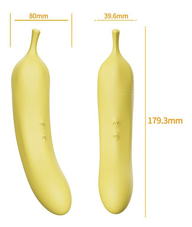 parametrar för sugande och pulserande vibrerande bananer